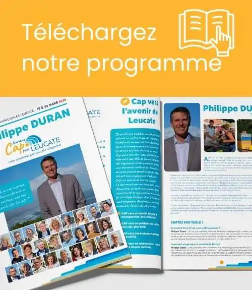 Téléchargez le programme de Philippe Duran et la liste Nouveau Cap pour Leucate